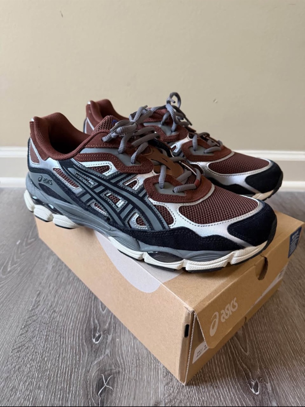 ASICS Gel NYC 'Reddish Brown Steeple Grey' - Size 11.5 Men